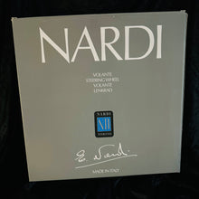 New Nardi Classic - 360mm (Black Leather / White Anodized Spokes /Grey Stitching / Aluminum Ring)