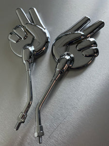 Chrome Scissors Mirrors, left and right side