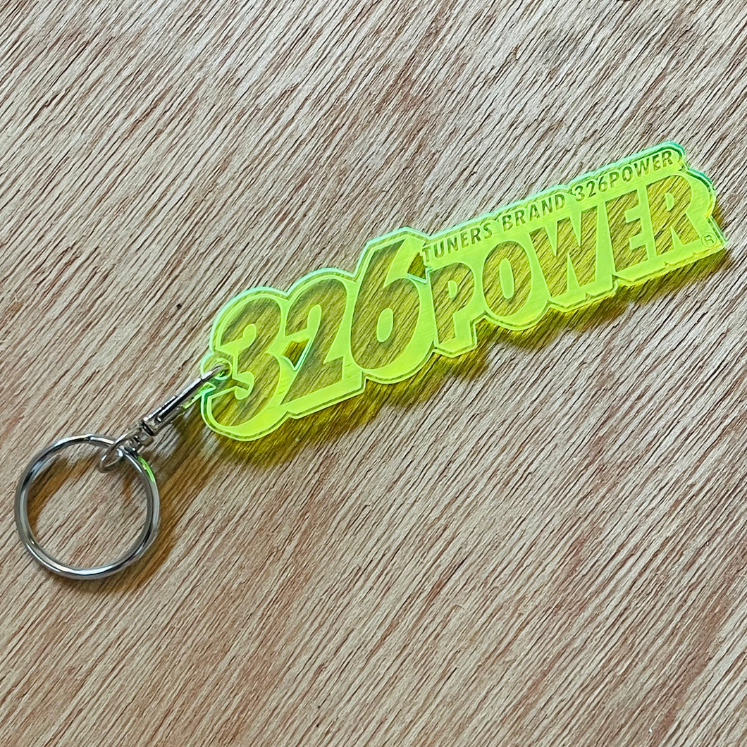 326Power Acrylic Key Chain ~ Yellow