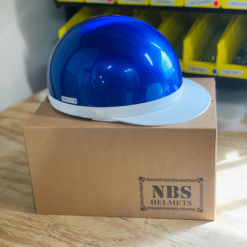 Small Blue Metal Flake NBS Japan Helmet