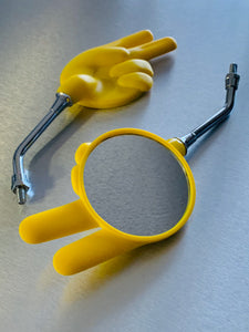 High Visibility Safety Yellow Scissors Mirrors,  left And Right Side