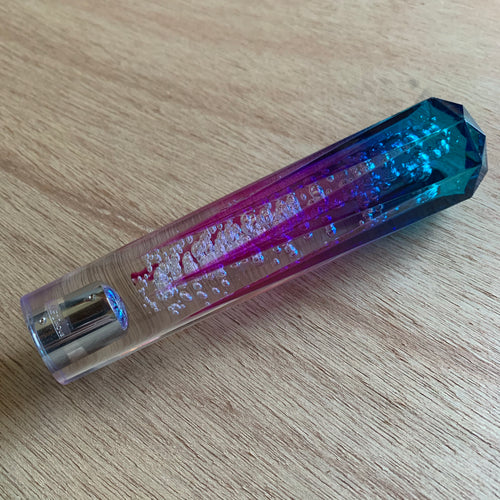 Jet Inoue Long Crystal Cut Shift Knob ~ Blue & Purple