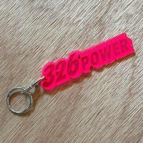 326Power Acrylic Key Chain ~ Orange