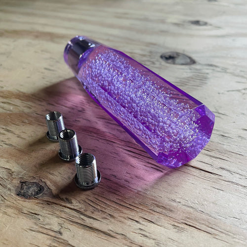 MAD MAX Crystal Purple Hexagon Bubble Shift Knob