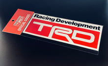 Authentic TRD Racing Development Sticker