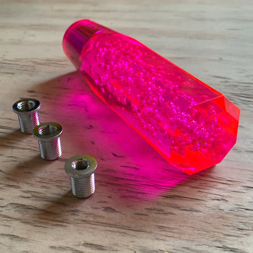 MAD MAX Crystal Octagon Neon Pink Shift Knob