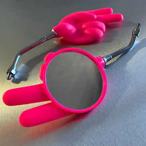 High Visibility Safety Pink Scissors Mirrors, left And Right Side
