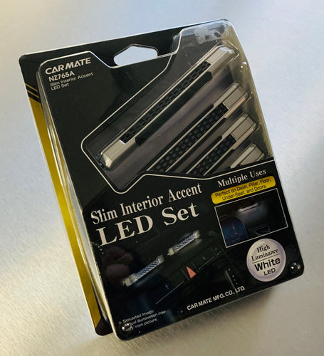 CARMATE Slim Interior Accent White LED Set, 4 lights