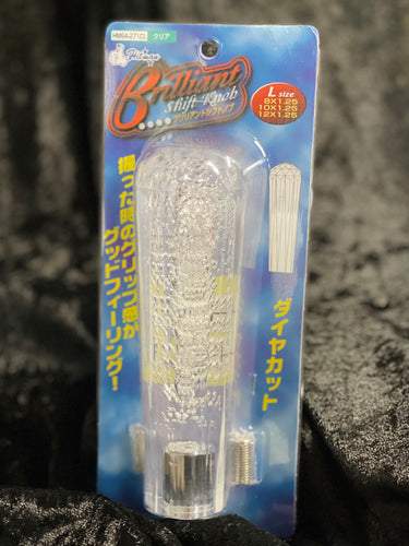 Hitman L Size Brilliant Shift Knob ~ Crystal Clear